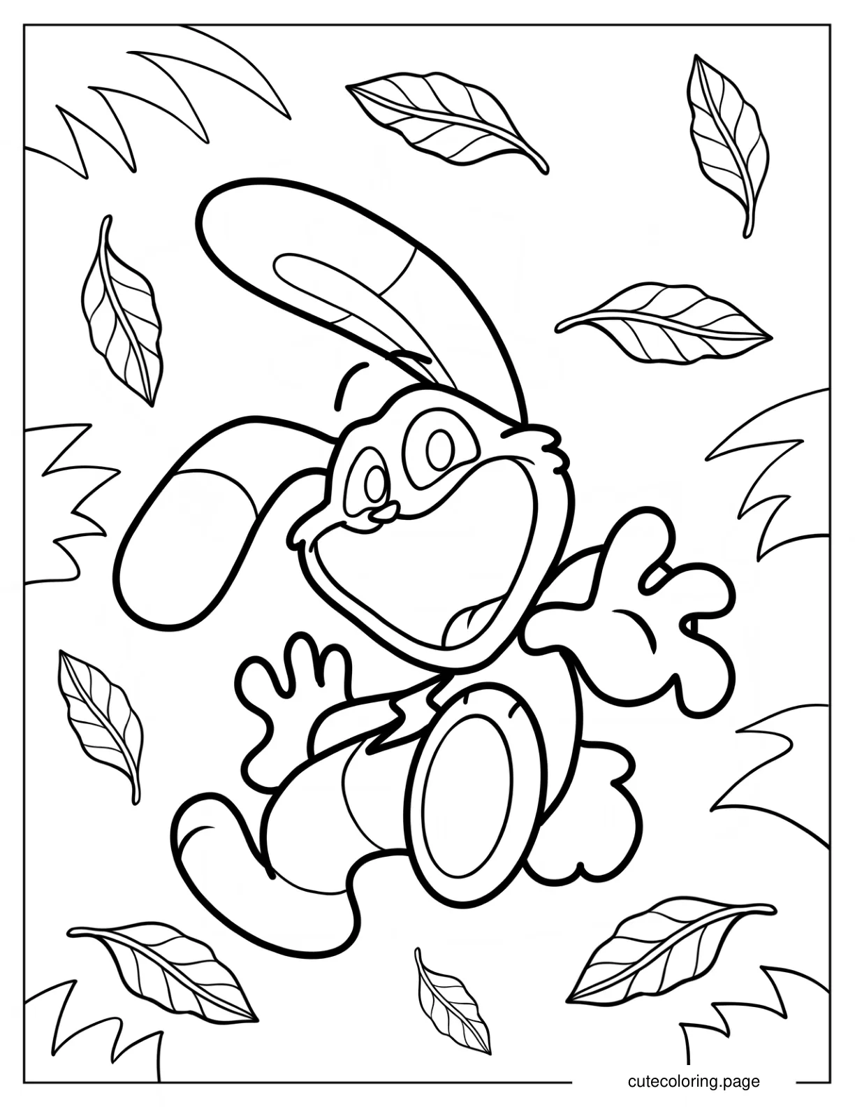 Hoppy Hopscotch From Smiling Critters Coloring Page For Kids coloring page