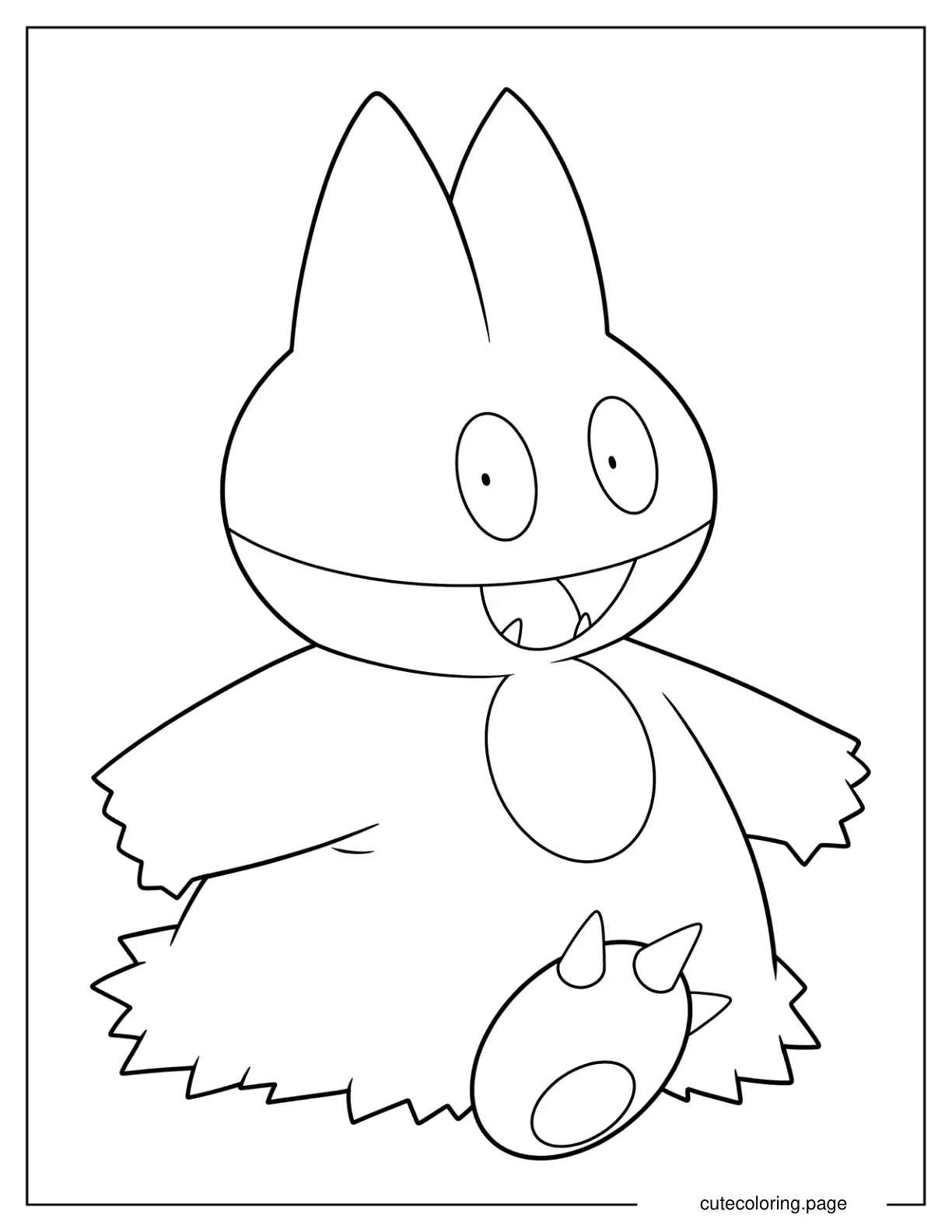 Smiling Munchlax Coloring Page For Preschoolers coloring page