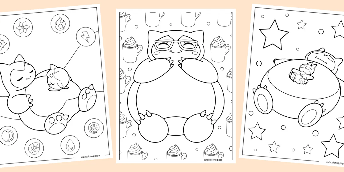 snorlax-coloring-pages