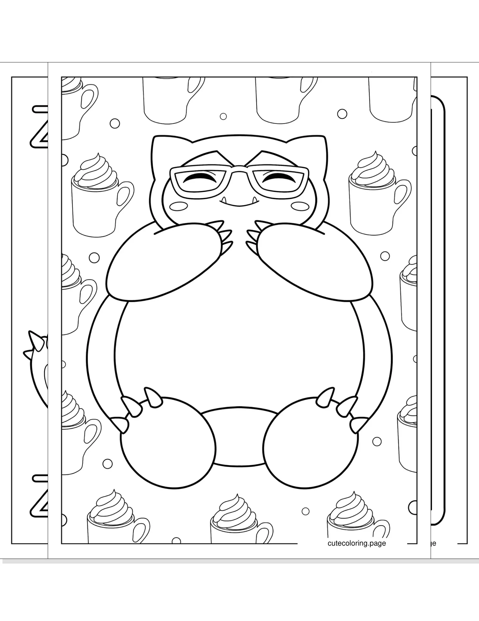 snorlax coloring pages coloring page