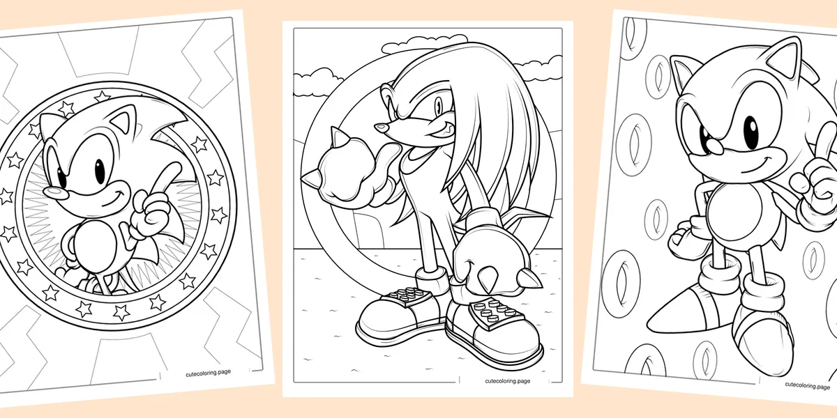 sonic-coloring-pages