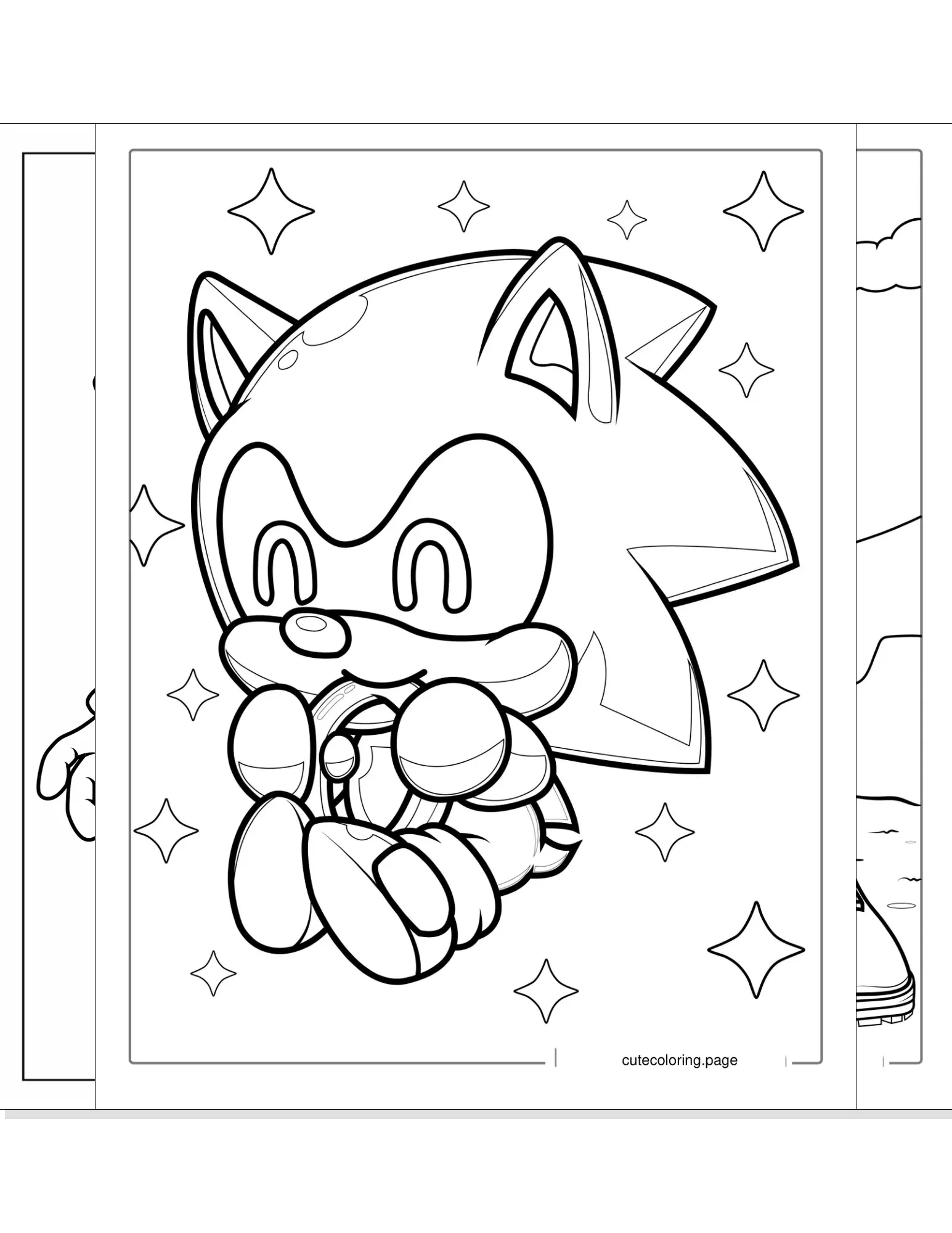 sonic coloring pages coloring page