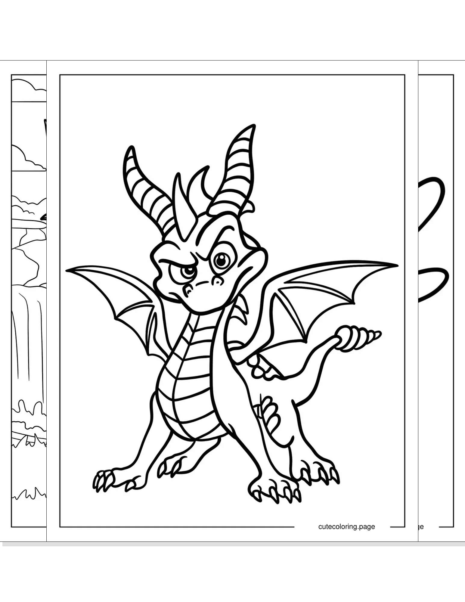 spyro coloring pages coloring page