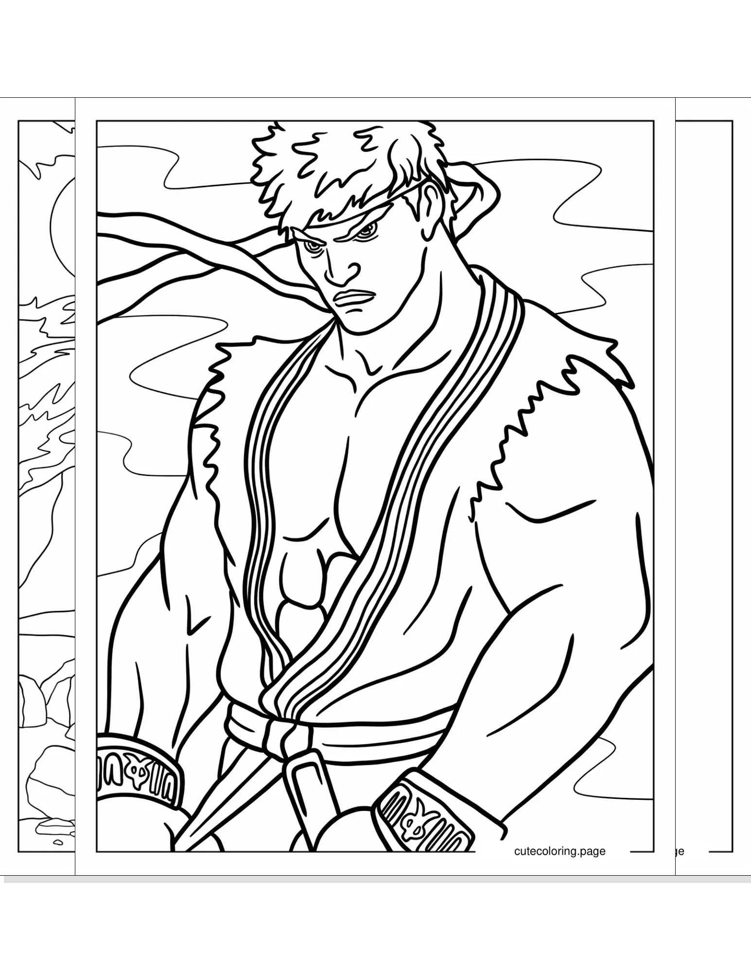 street fighter coloring pages coloring page