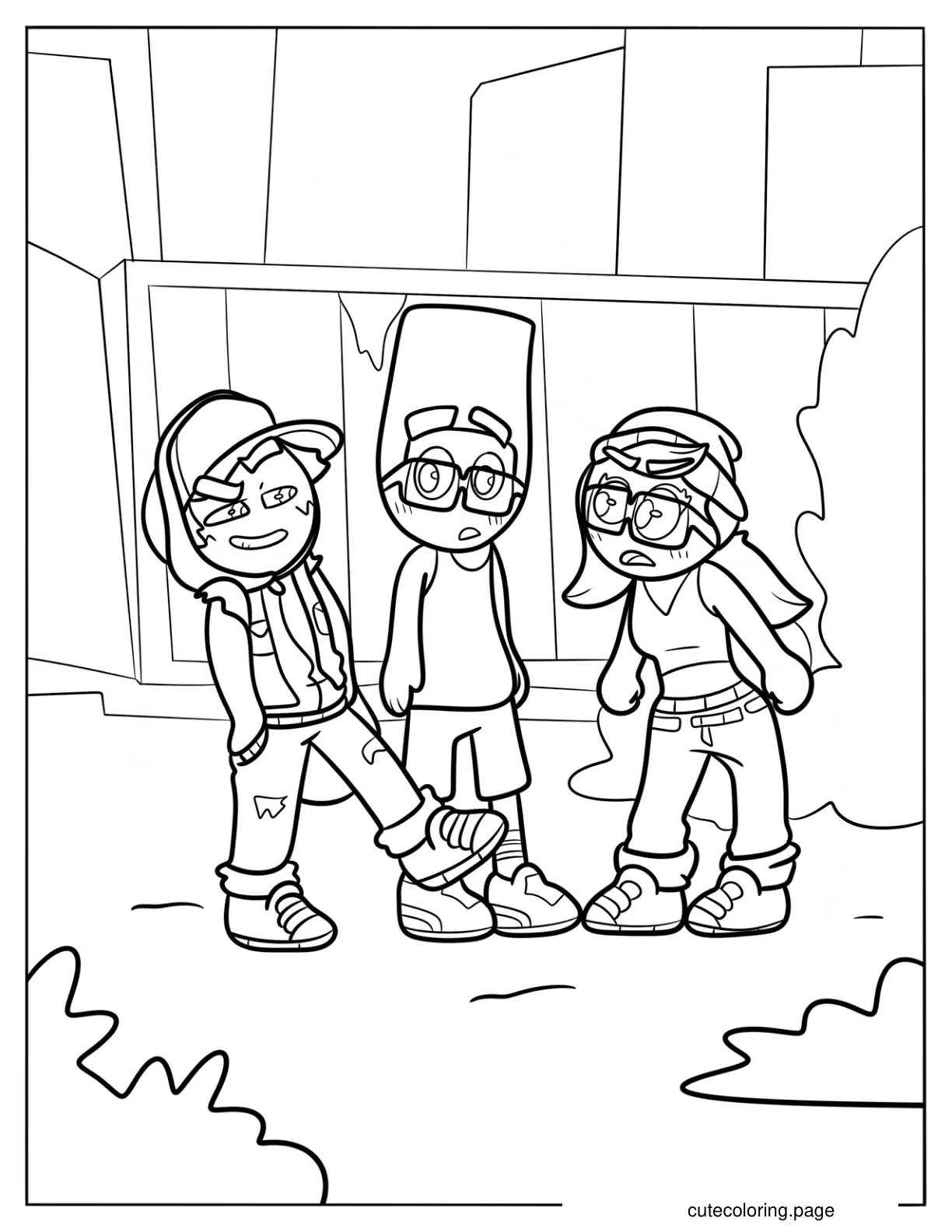 Kawaii Jake Fresh And Tricky Coloring Sheet coloring page