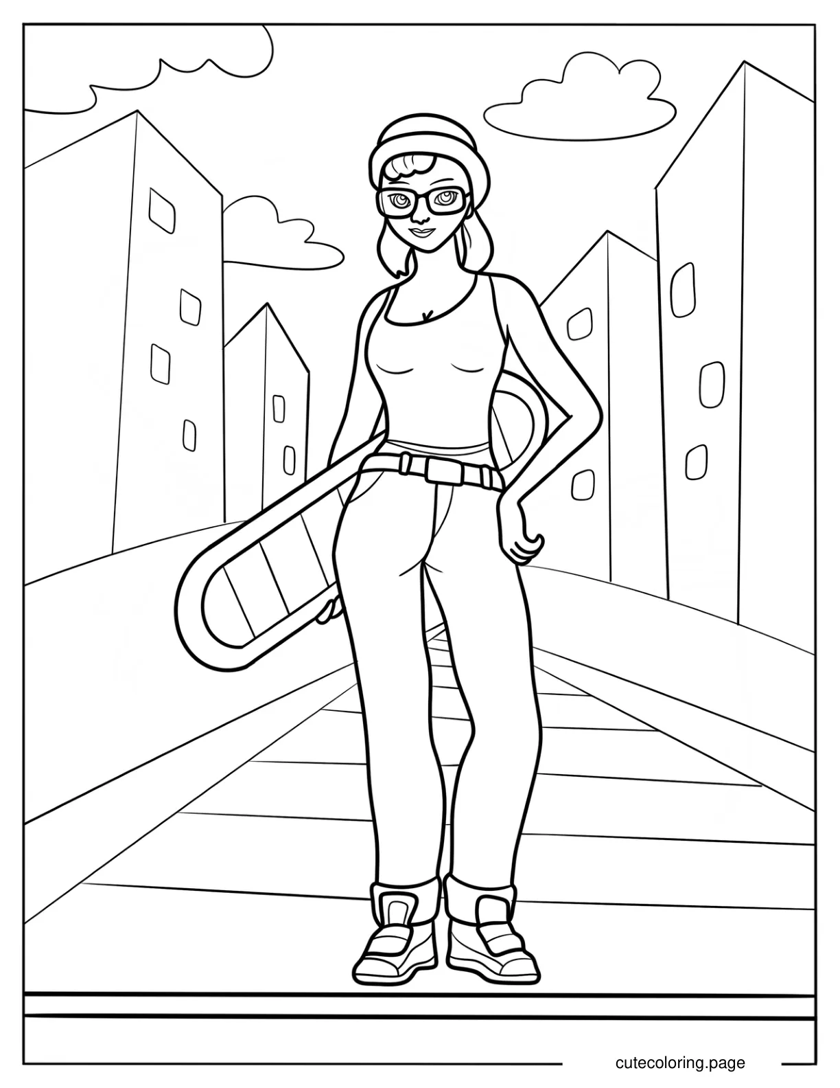 Subway Surfer Tricky In The City coloring page