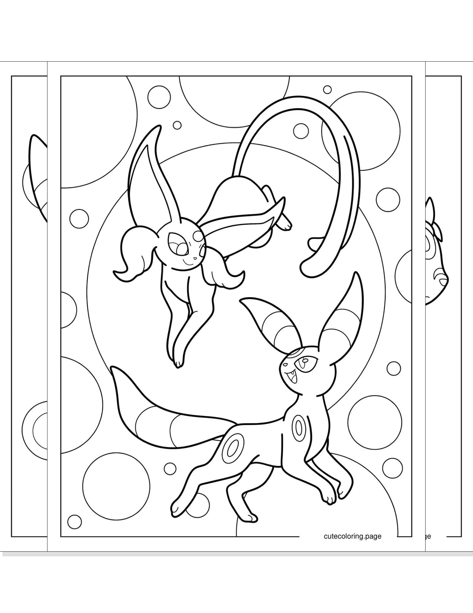 umbreon coloring pages coloring page