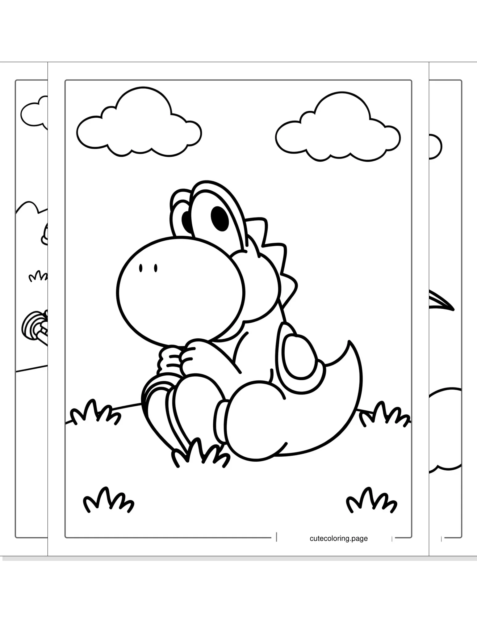 yoshi coloring pages coloring page